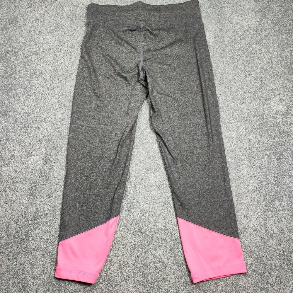 Live Love Dream Womens Athletic Leggings M Gray Pink Sport D8304AS14 Activewear